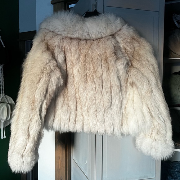 Sakowitz Real Fox Fur Coat - Picture 2 of 3